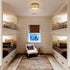 Modern Crystal Flush Mount Gold 3-Light Ceiling Light Fixture